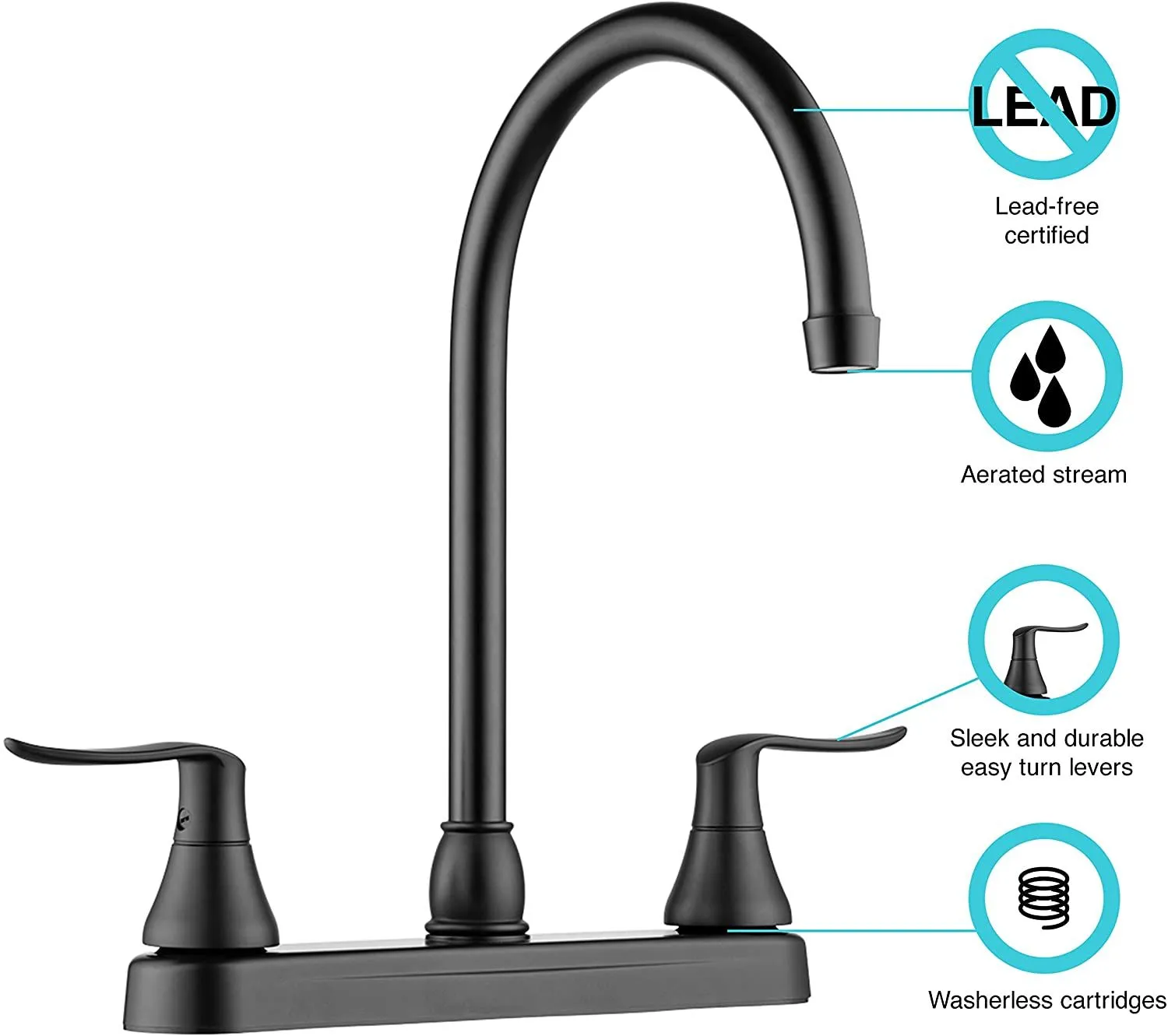 Elegant J-Spout RV Kitchen Fau